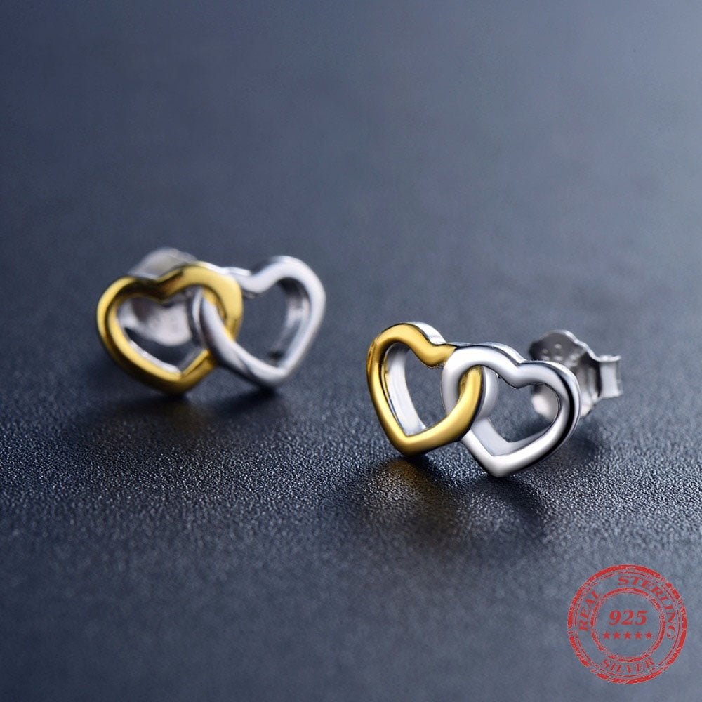 Conjunto Corações Unidos em Prata 925 (3 peças)