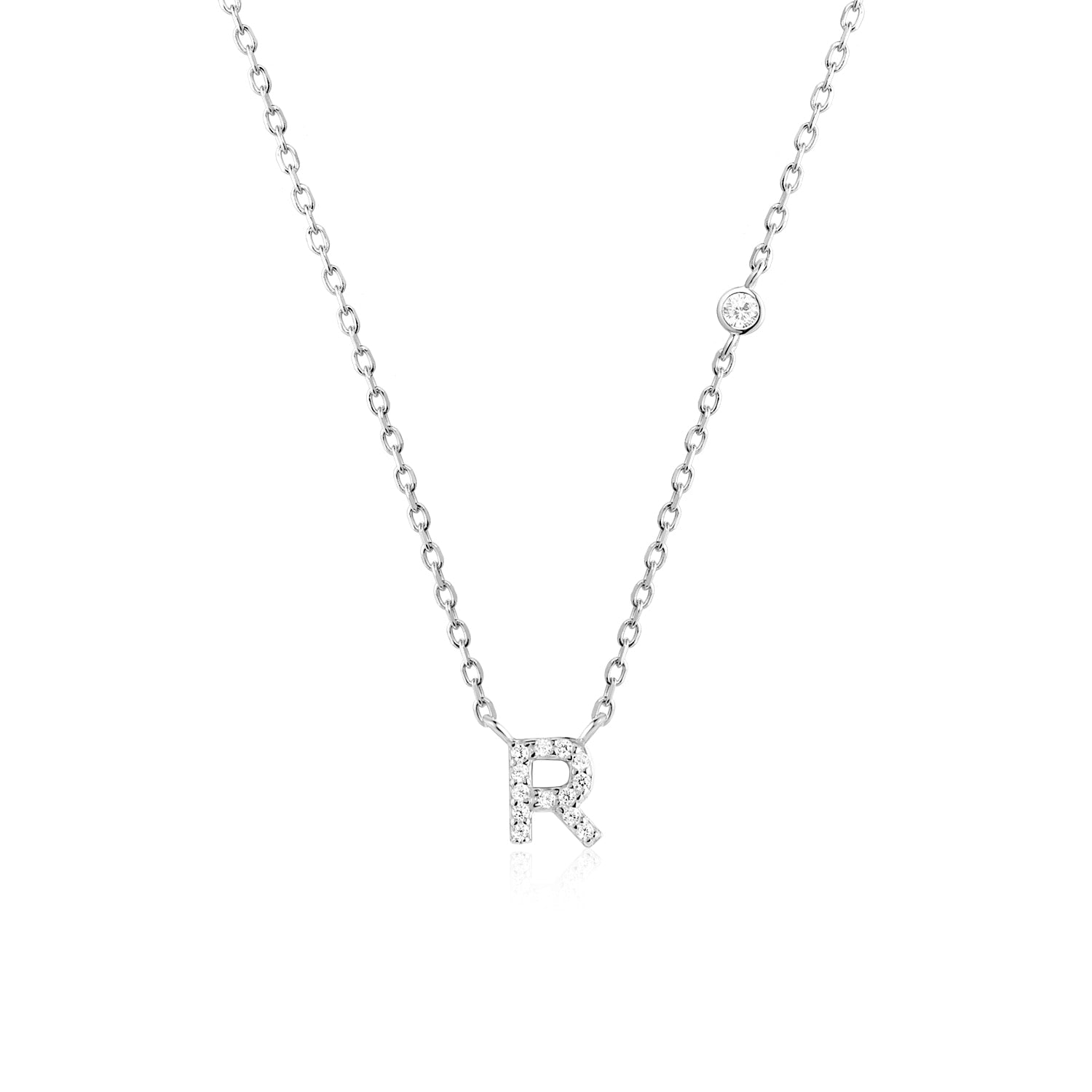 Colar Letra em Prata 925