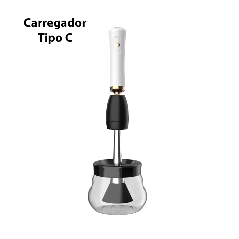 Brush Cleaner - Limpador De Pincéis Elétrico Limpa e Seca (recarregável)