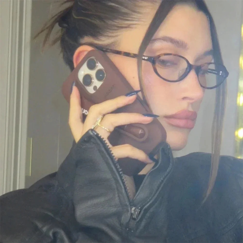 Capa de iPhone Lip Holder - Wine Red