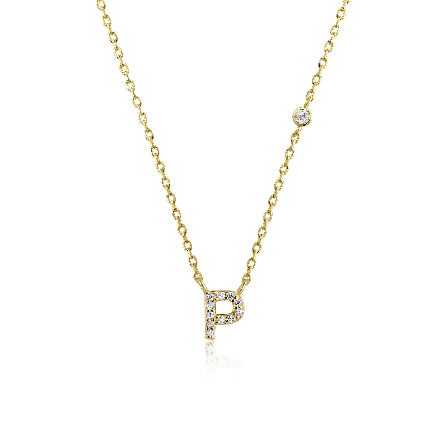 Colar Letra Banhado a Ouro 18k