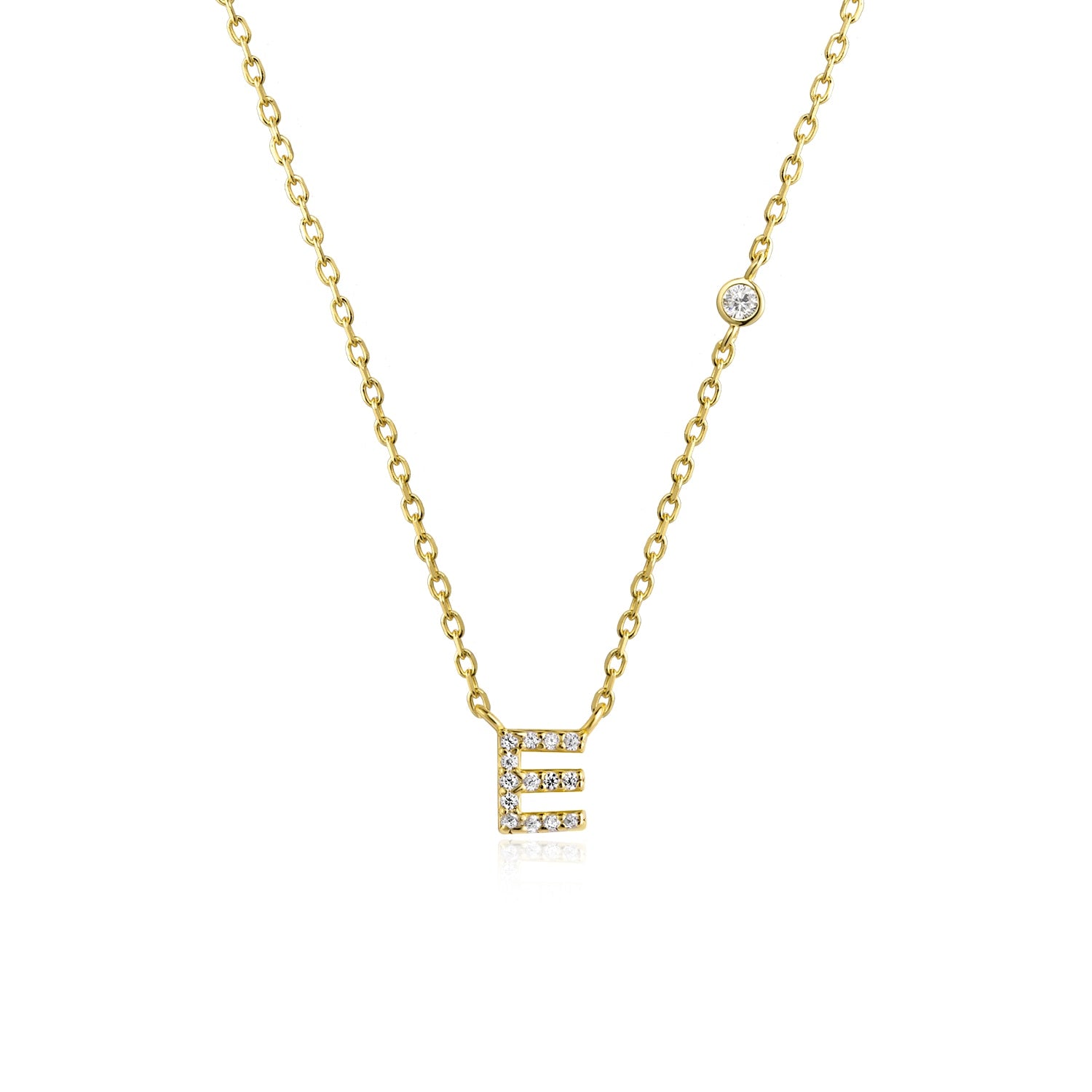 Colar Letra Banhado a Ouro 18k