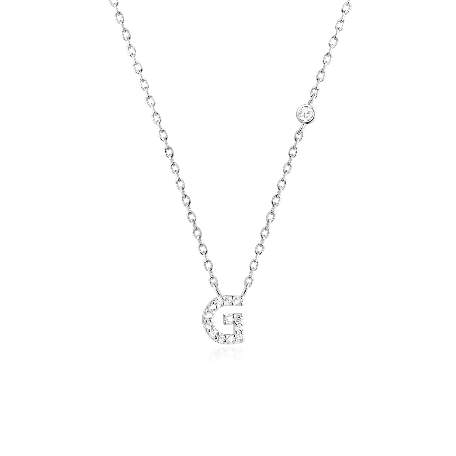 Colar Letra em Prata 925