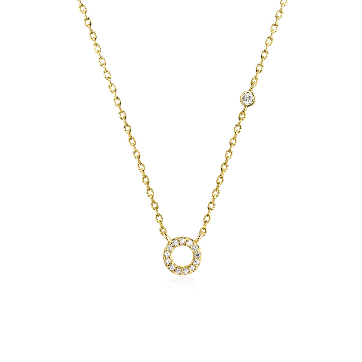 Colar Letra Banhado a Ouro 18k