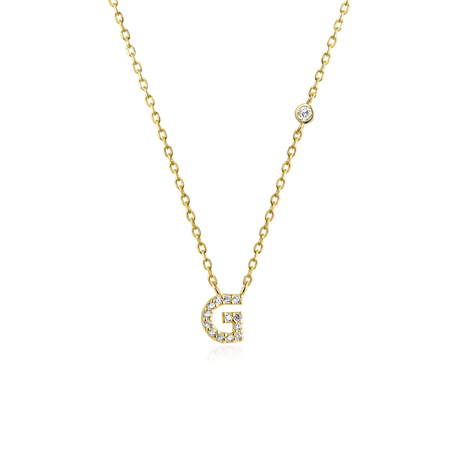 Colar Letra Banhado a Ouro 18k