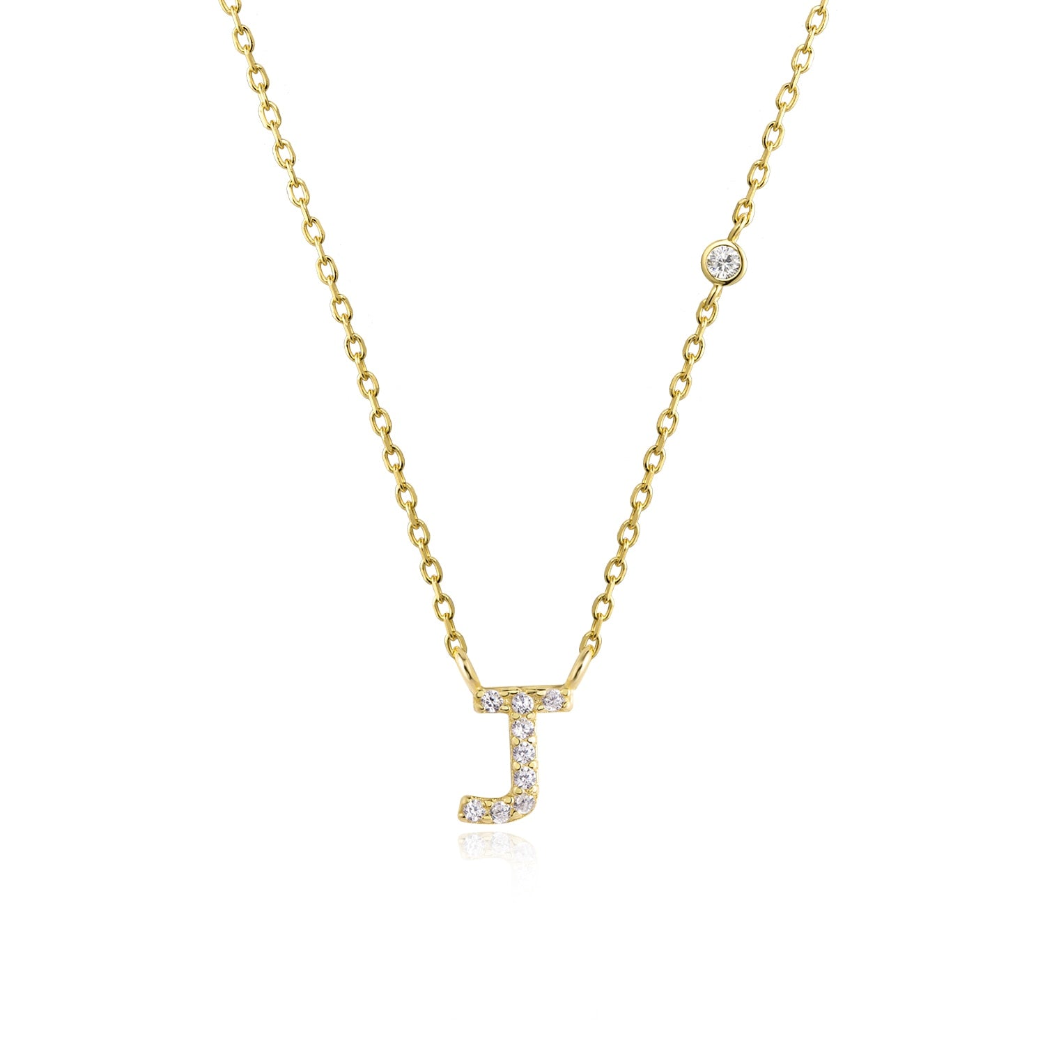 Colar Letra Banhado a Ouro 18k