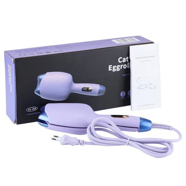 Modelador de cachos triondas com Cerâmica Profissional Duplo 32mm Bivolt