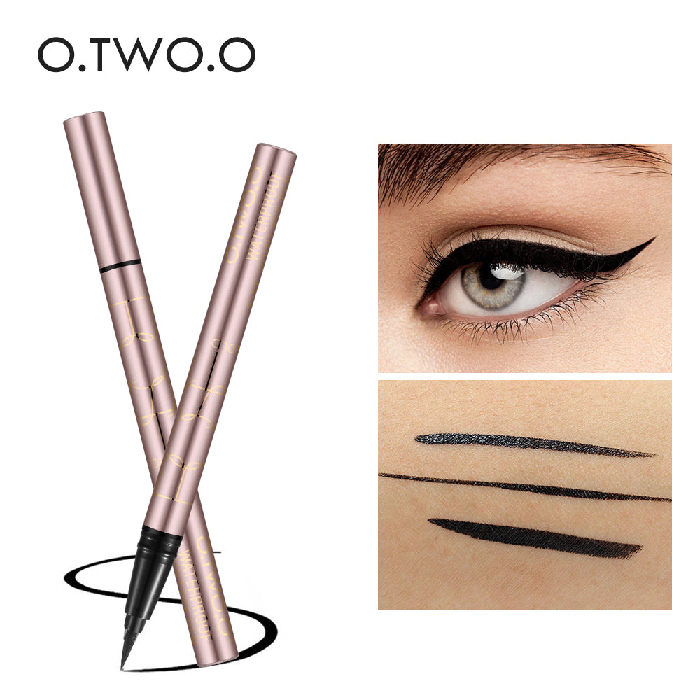 Kit para os Olhos - Lápis para Sobrancelha + Caneta delineadora + Mascara de Cílios + Sombra metálica - O.TWO.O