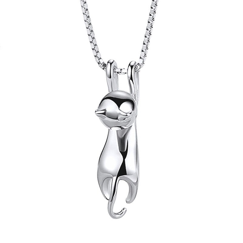 Conjunto Gatinho Brincos e Colar
