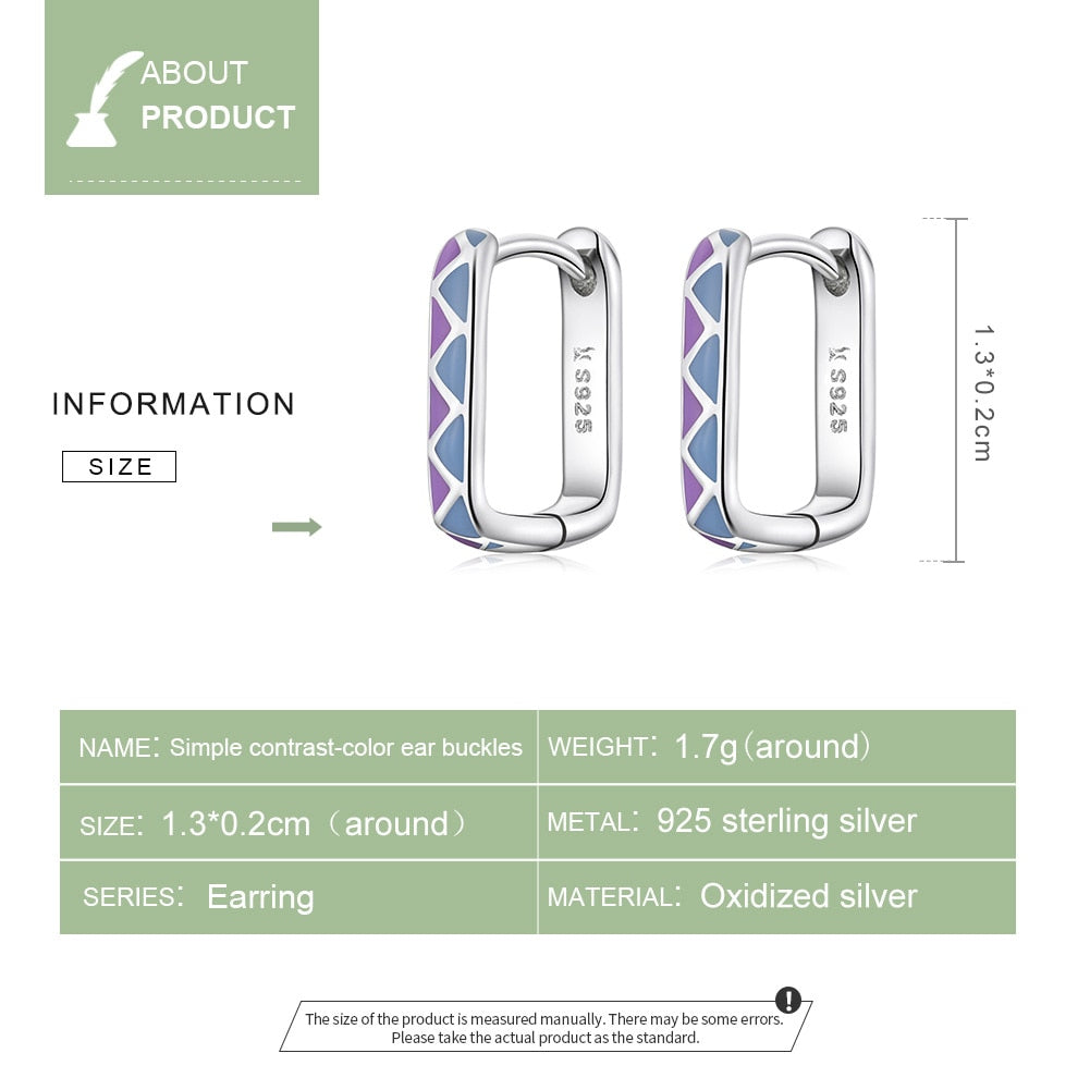 Brinco Argola Quadrada Prata 925