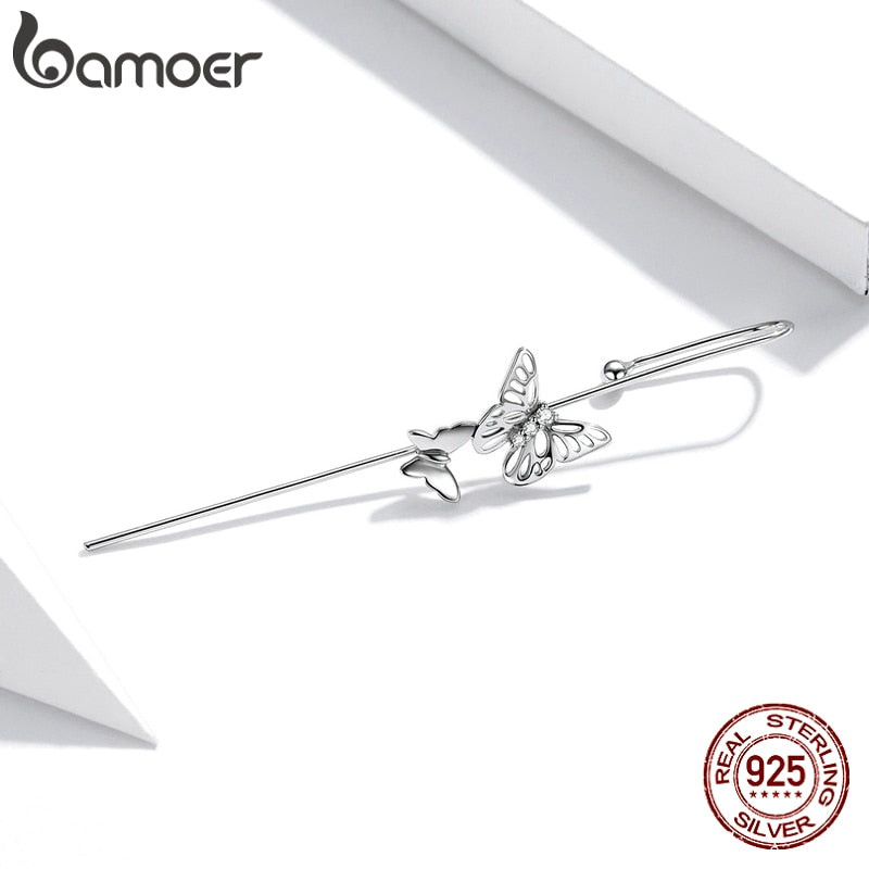 Transversal Butterfly Prata 925