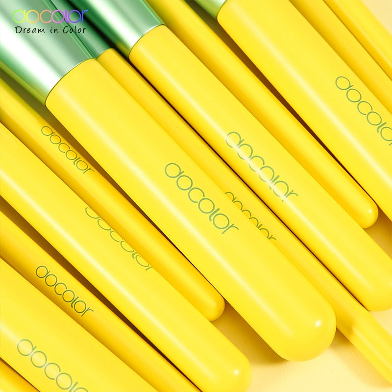 Conjunto de pincéis de maquiagem Docolor Lemon 13 peças