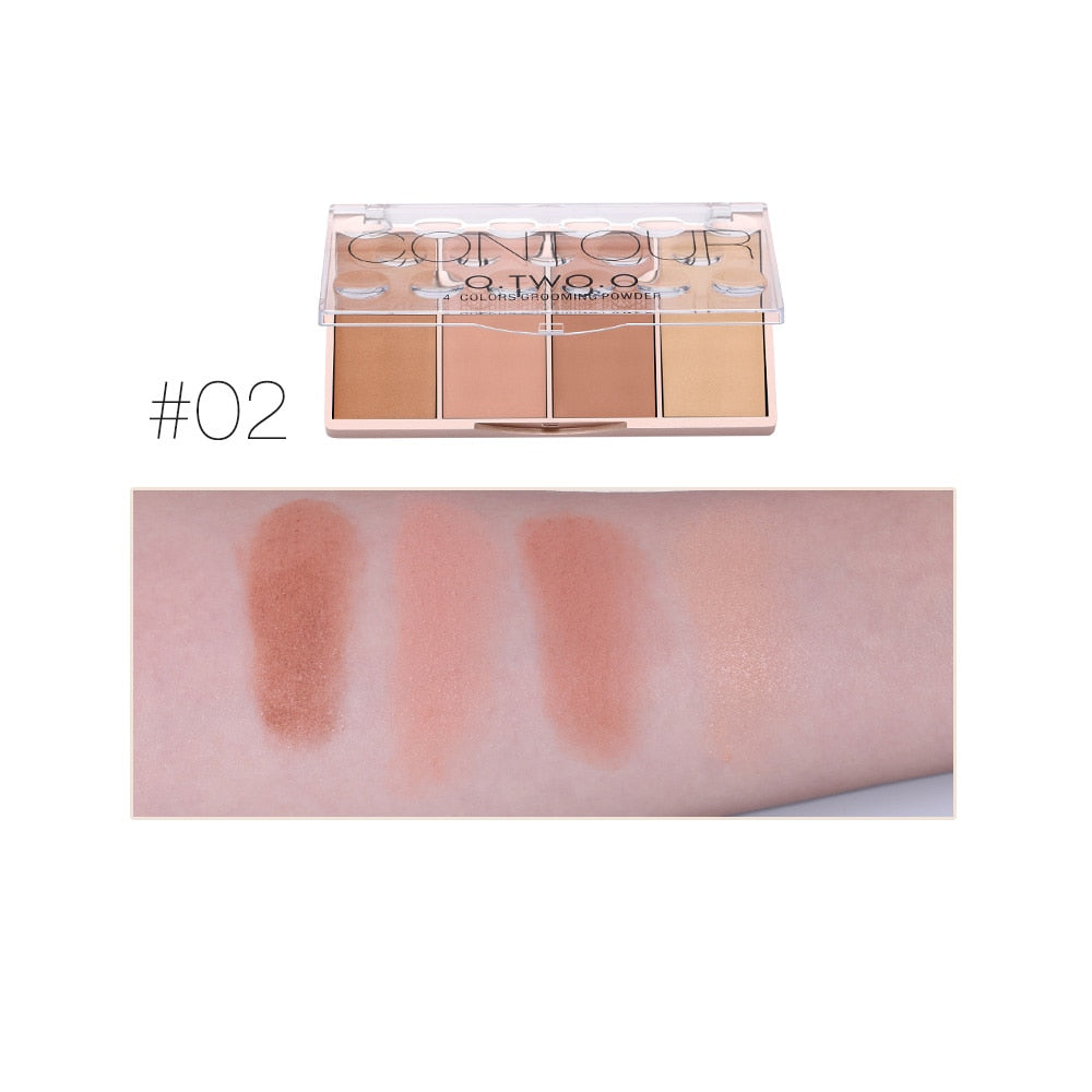 O.TWO.O Paleta de contorno 4 cores A prova d'água