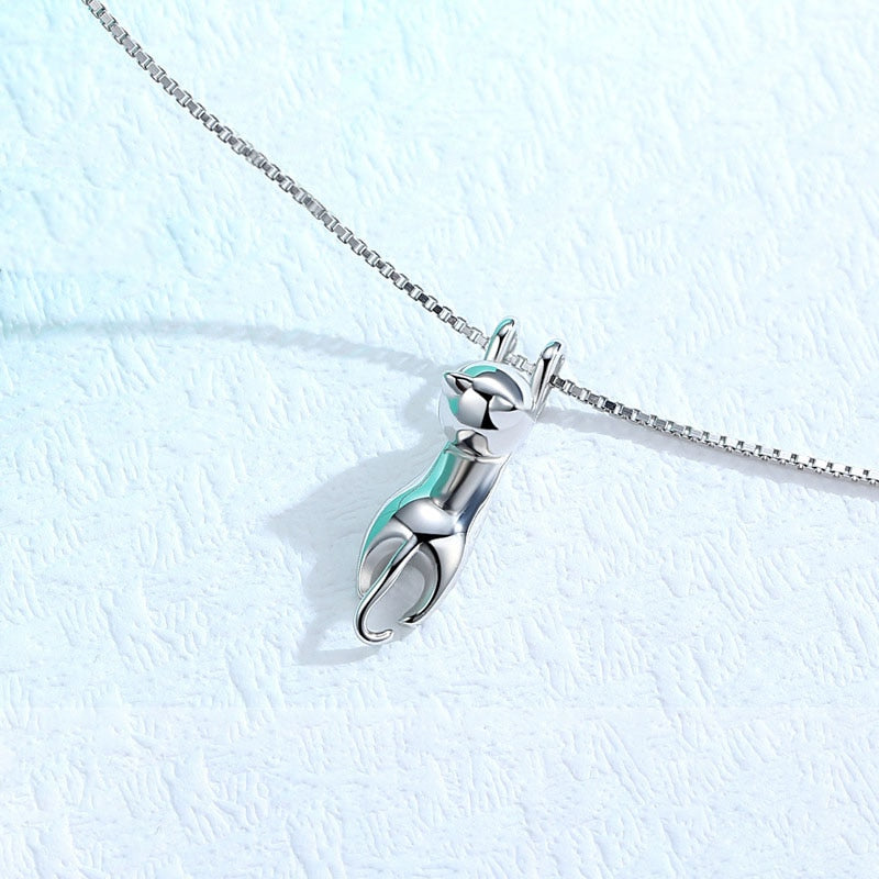 Conjunto Gatinho Brincos e Colar