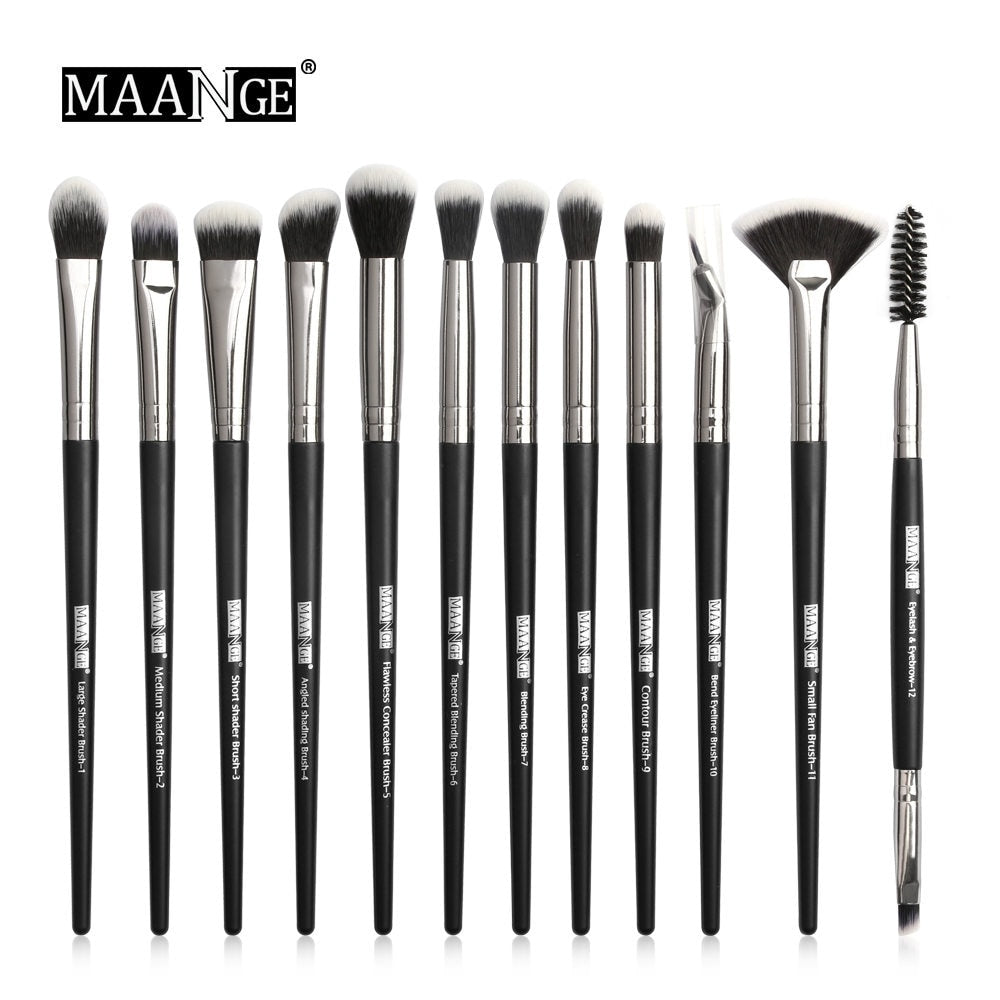 MAANGE Pro 12 peças Kit de pinceis