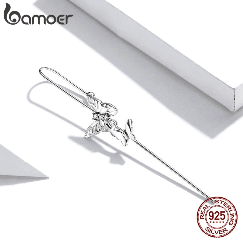 Transversal Butterfly Prata 925