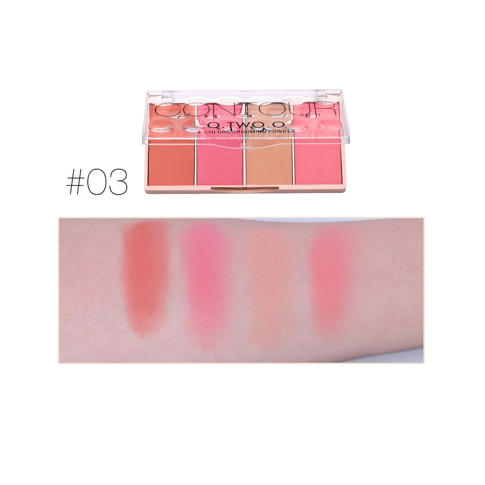 O.TWO.O Paleta de contorno 4 cores A prova d'água