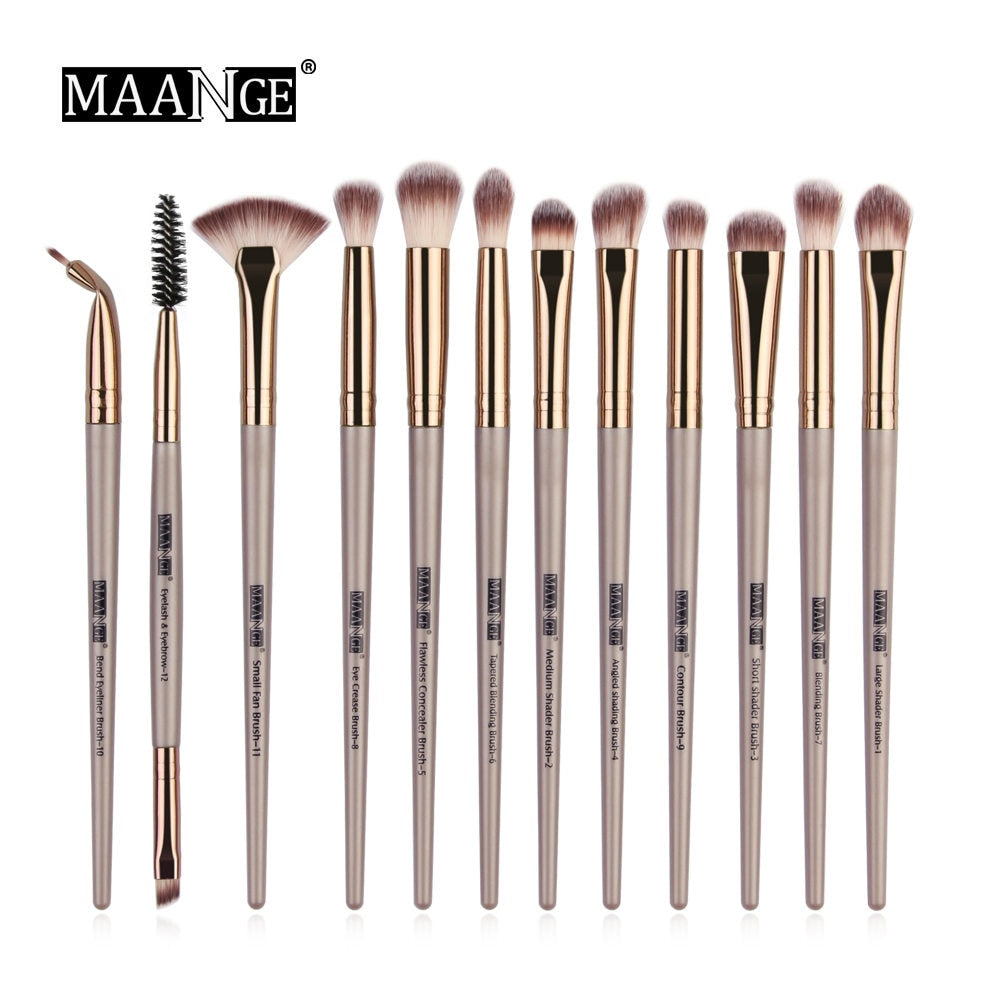 MAANGE Pro 12 peças Kit de pinceis