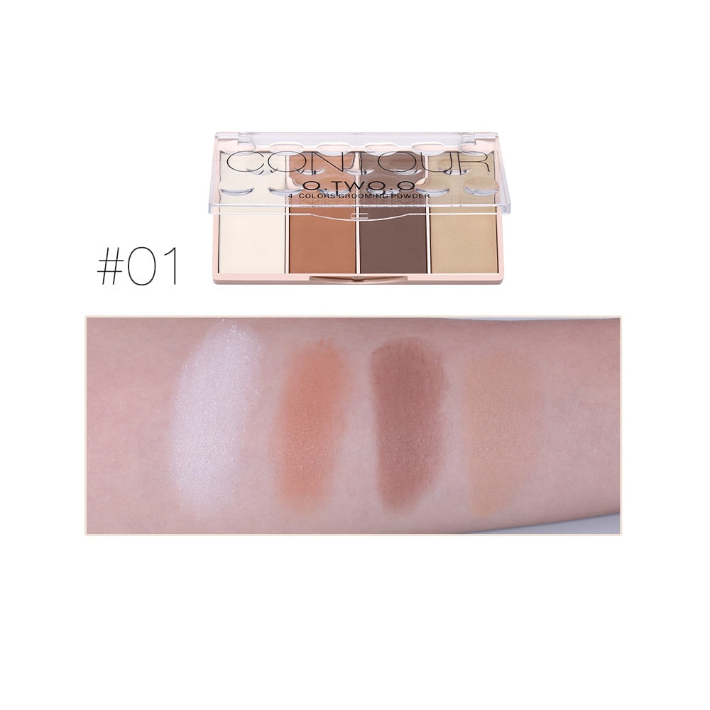 O.TWO.O Paleta de contorno 4 cores A prova d'água
