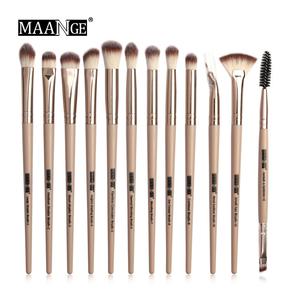 MAANGE Pro 12 peças Kit de pinceis