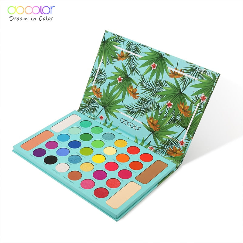 Paleta de Sombras Tropical Docolor 34 cores