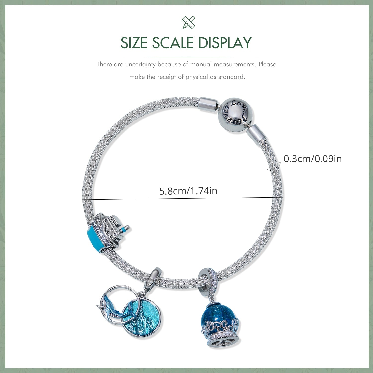 Pulseira e Berloques Coleção Oceano - Prata 925