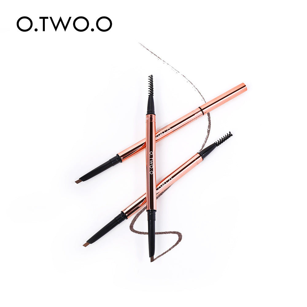 Kit para os Olhos - Lápis para Sobrancelha + Caneta delineadora + Mascara de Cílios + Sombra metálica - O.TWO.O